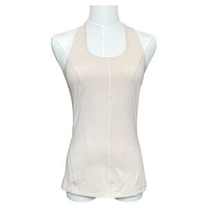 Athleta Intensity Tank Cream Mesh Racerback XS